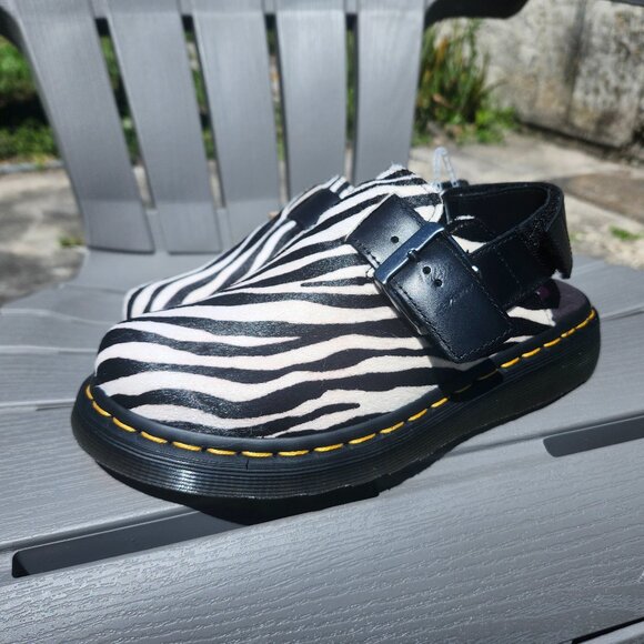 NWT Doc Dr Martens Jorge Mule sandals boots zebra UK 3 Women's 5 - Picture 2 of 6